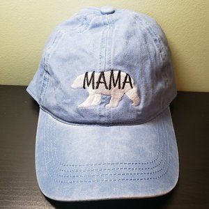 David And Young Mama Bear Blue Baseball 